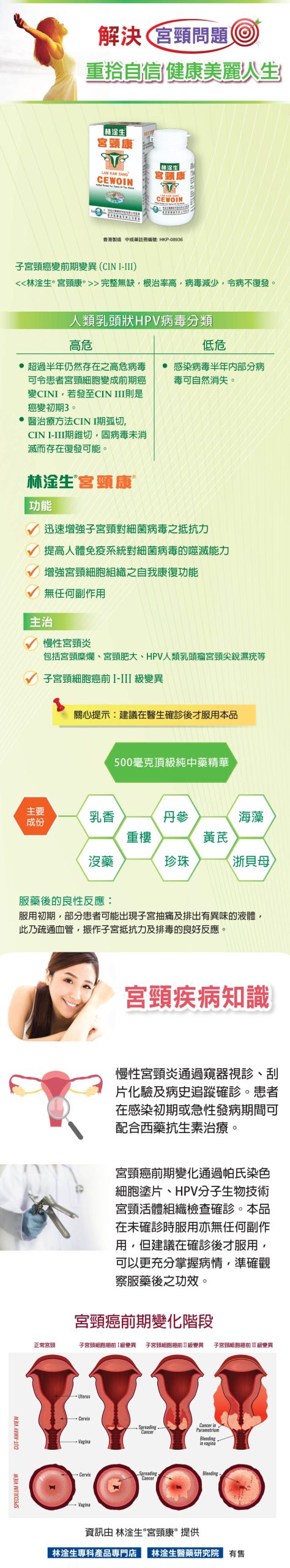 林淦生®宮頸康® 解決宮頸問題 重拾自信健康人生